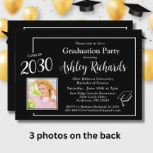 Studentfesten elegant Black White 4 Photos