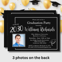 Studentfesten elegant Black White 4 Photos