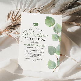 Studentfesten Eucalyptus Greenery Inbjudningar