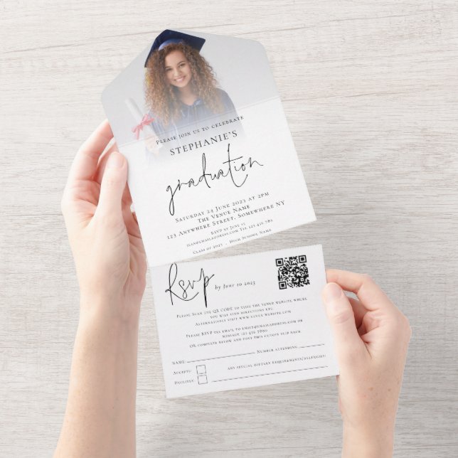 Studentfesten Fotoöverlägg med QR-kodskript (Avrivbar del)