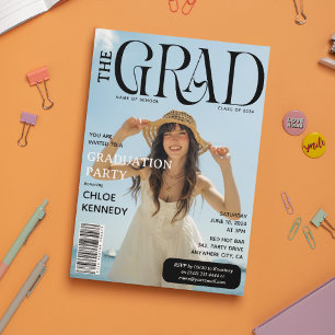 Studentfesten GRAD Cover Photo Magazine Inbjudningar