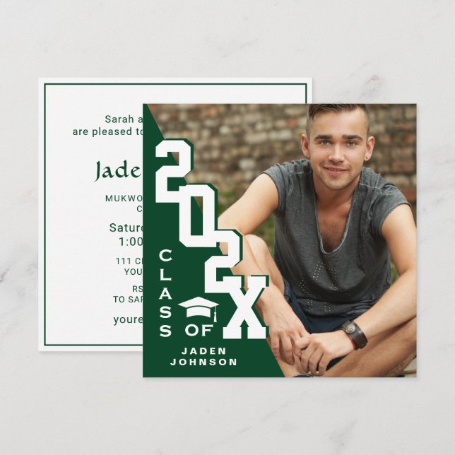 Studentfesten Grad PHOTO 2023 Inbjudningar (Fram/baksida)