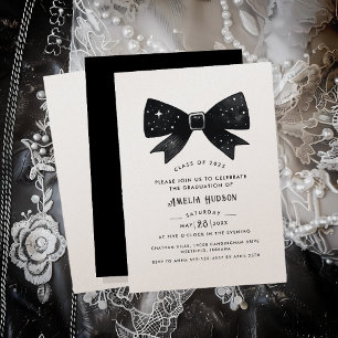 Studentfesten Magic Bow Champagne Shimmer Inbjudningar
