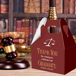 Studentfesten Maroon Guld Law School Anpassningsba Presentaskar