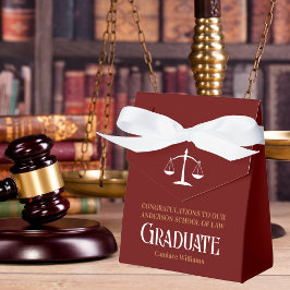 Studentfesten Maroon Guld Law School Anpassningsba Presentaskar