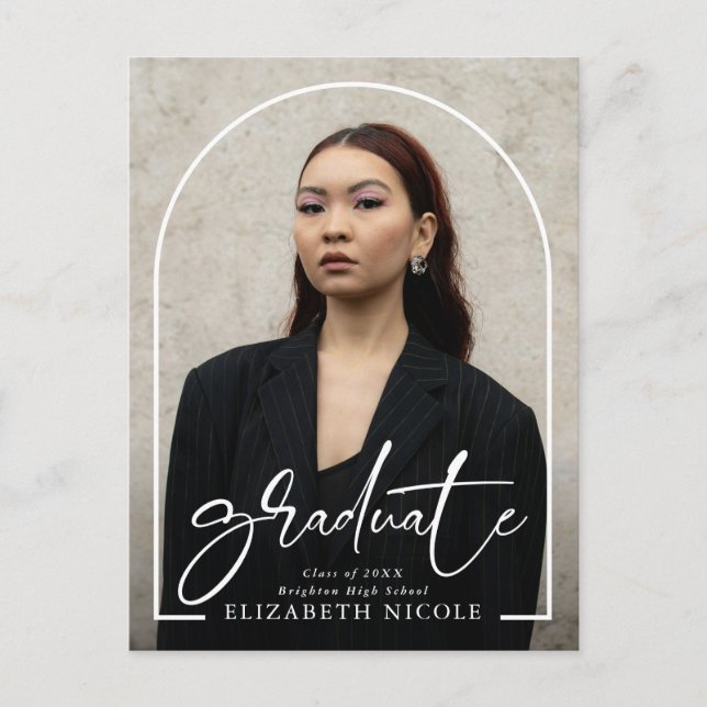 Studentfesten Modern Student Photo Arch (fotokonve Vykort (Framsida)