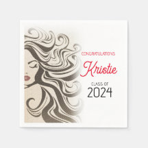 Studentfesten Retro för chic Beige Hair Stylist 