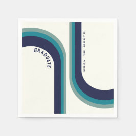 Studentfesten Retro Rainbow Arch Pappersservett