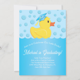 Studentfesten Rubber Ducky Preschool Elementary Inbjudningar