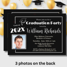 Studentfesten Svartvita texttecken