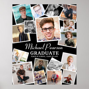 Studentfesten trendig Photo Collage Poster