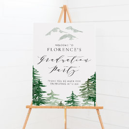 Studentfesten Watercolor Forest Woodland Poster