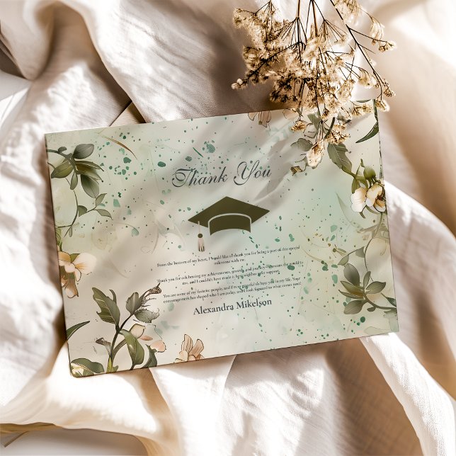 Studentfesten Wildblomsbloom Tack Kort (Skapare uppladdad)