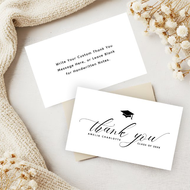 Studentfestens budget - minimalistiskt tackkort tilläggskort (Skapare uppladdad)