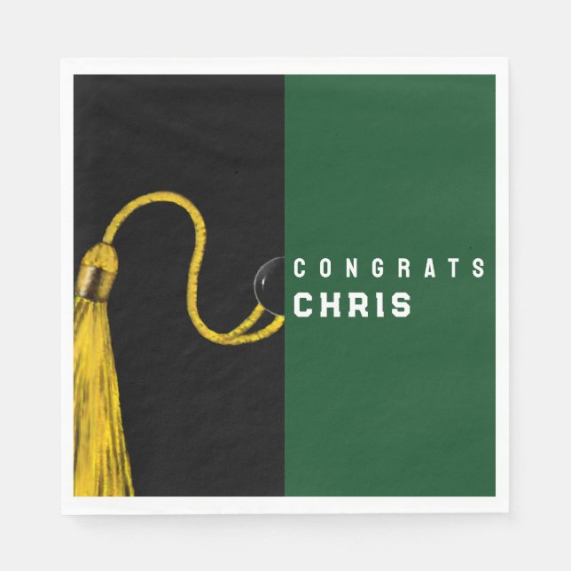 Studentfestens Grönt Pappersservett (Framsidan)