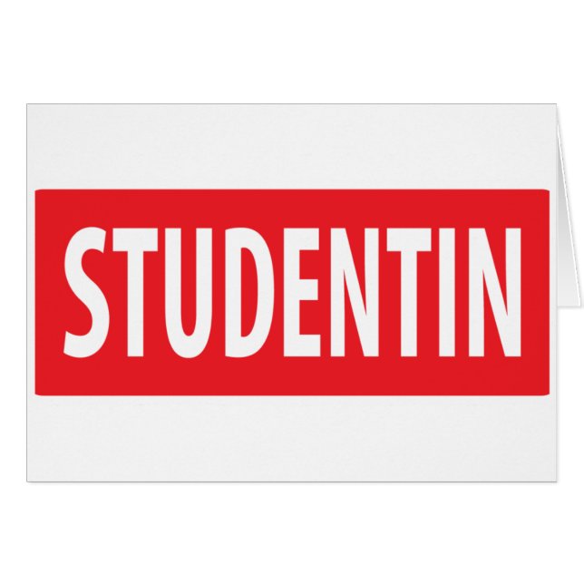 studentinsymbol hälsningskort (Framsidan Horizontal)