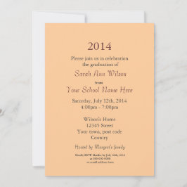 studentkort för sommaraffodil-blommor inbjudningar