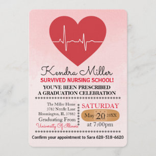 Studentkort i hjärtsjuksköterskeskolan inbjudningar