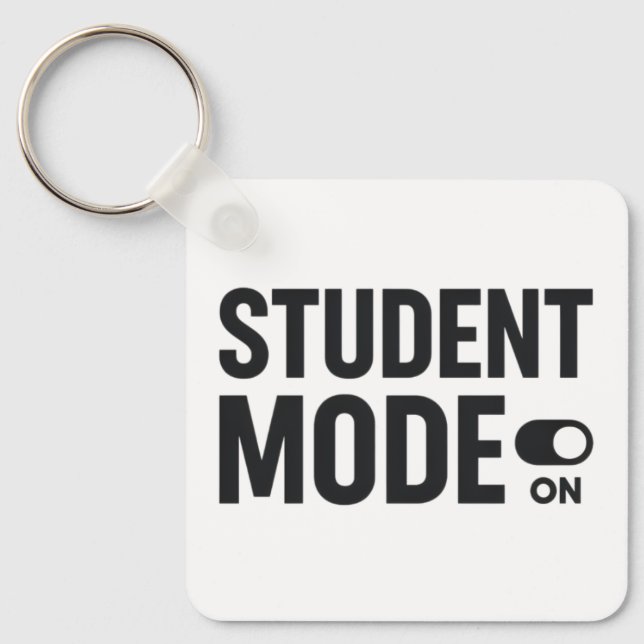 Studentläge På – Rolig Studiemotivation Nyckelring (Framsida)