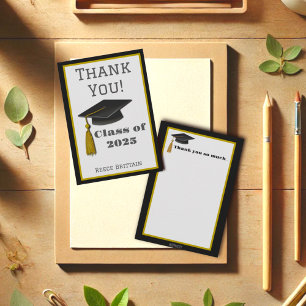 Studentmössa av det anpassade Trendiget Modern Nam Tack Kort