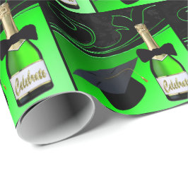Studentmössa Champagne Flaska Bow Tie Presentpapper