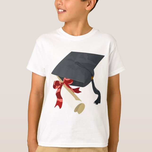 Studentmössa & diplom tee shirt (Framsida)