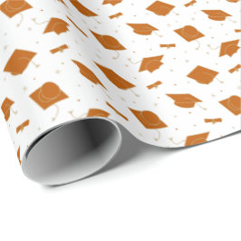 Studentmössa för bränd Orange Presentpapper