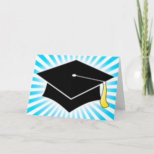 studentmössa för ljussprängning tack kort
