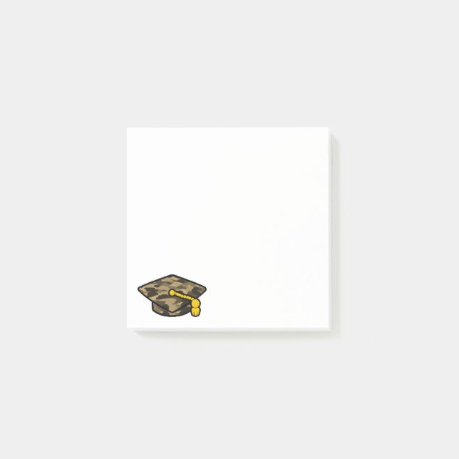 Studentmössa Khaki Camo Post-it Block (Framsida)