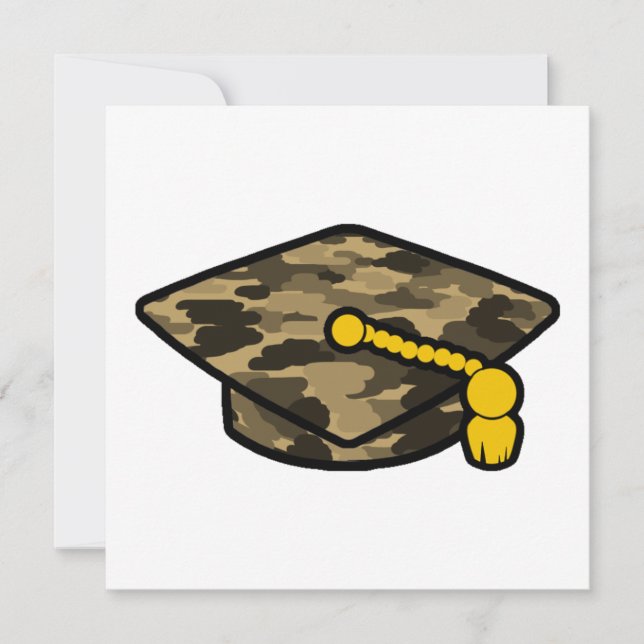 Studentmössa Khaki Camo Spara Datumet (Framsida)