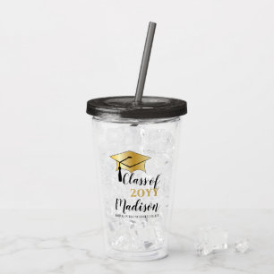 Studentmössa - Klassåret Tassel Black Guld Take Away Mugg