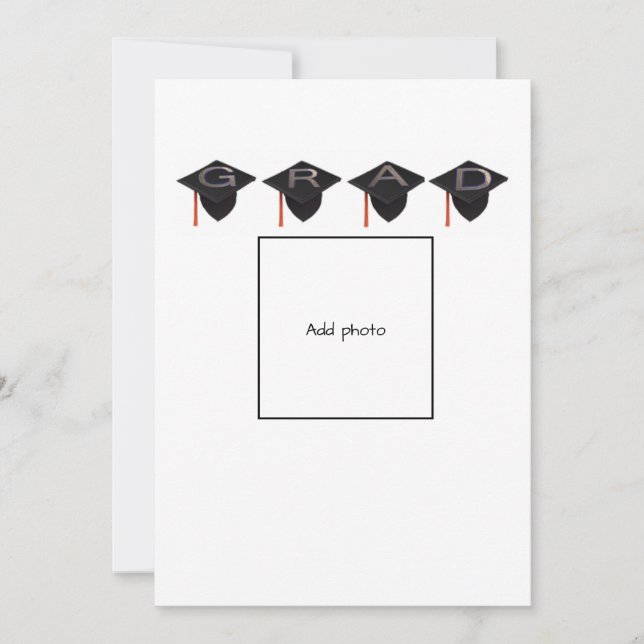 Studentmössa-kort, svartvitt och Guld-hälsningskor Julkort (Framsida)