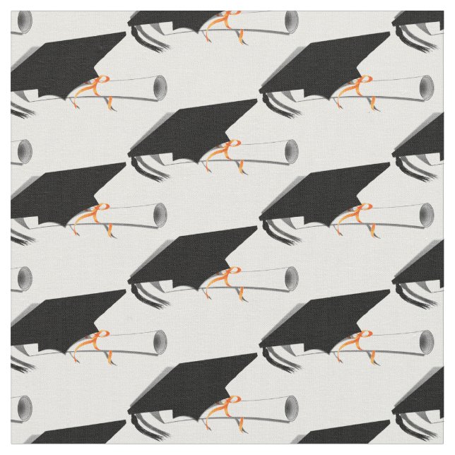 Studentmössa med examensbevis tyg (Närbild)