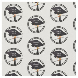 Studentmössa med svart cirkel tyg