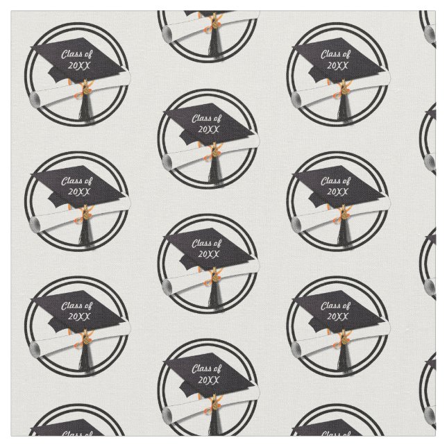 Studentmössa med svart cirkel tyg (Närbild)