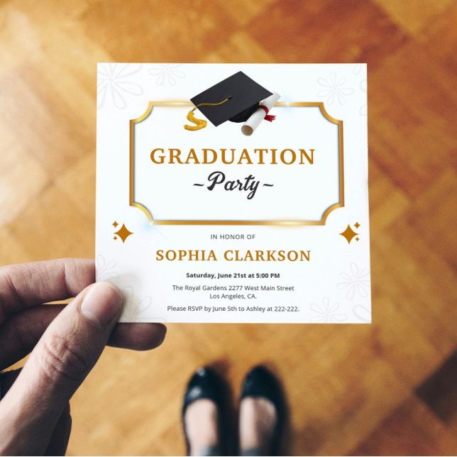 Studentmössa och diplomati inbjudningar (Skapare uppladdad)