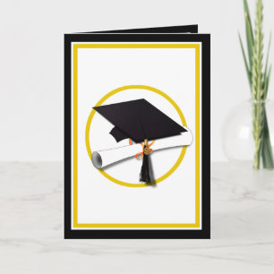 Studentmössa och diplomati kort