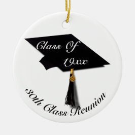 Studentmössa och examensbevis - Högskoleåterföreni Julgransprydnad Keramik