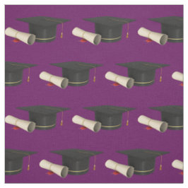 Studentmössa och examensbevis om Lila Tyg