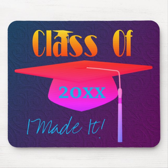 Studentmössa och tassel... Jag gjorde det till en  Musmatta (Framsidan)