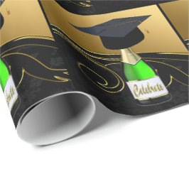 Studentmössa om Champagne Flaska Celebrate Presentpapper