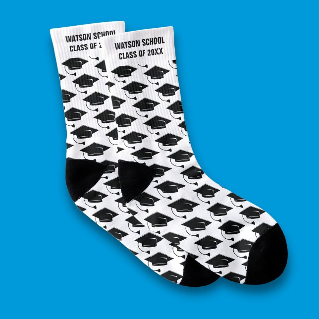 Studentmössa School Namn, Personlig Strumpor (Skapare uppladdad)