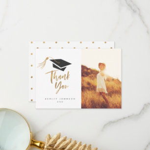 studentmössa Tassel Gold Foil Tack Photo Kort