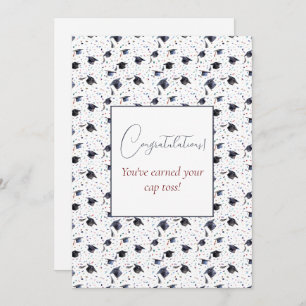 Studentmössa Toss Hälsning Julkort