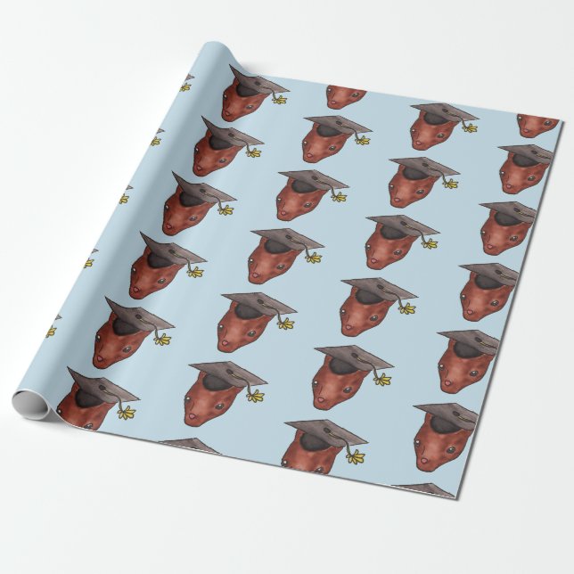 Studentmössa Woodland Animal Cute Squirrel Presentpapper (Utrullad)