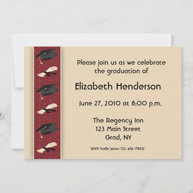 Studentmössagränsinbjudan Inbjudningar (Framsida)