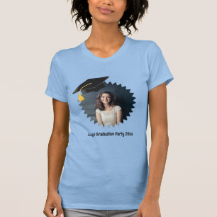 Studentmössan anpassningsbar Foto och text T Shirt