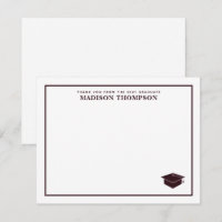 Studentmössan elegant för formellt Burgundy-skript