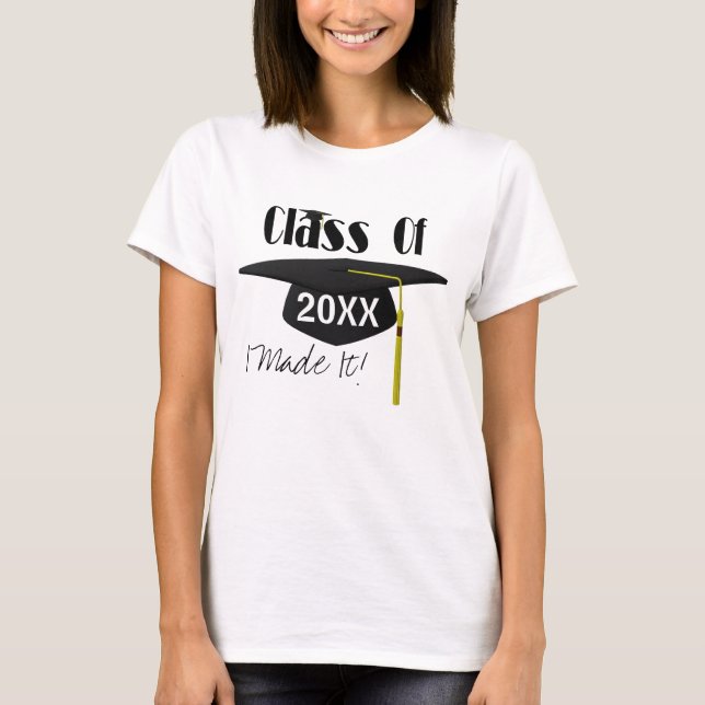 Studentmössan och Tassel gjorde den till en slump T-shirt (Framsida)