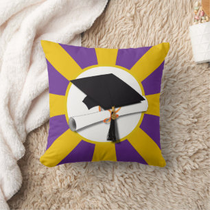Studentmössan School Färg w/Diploma Kudde
